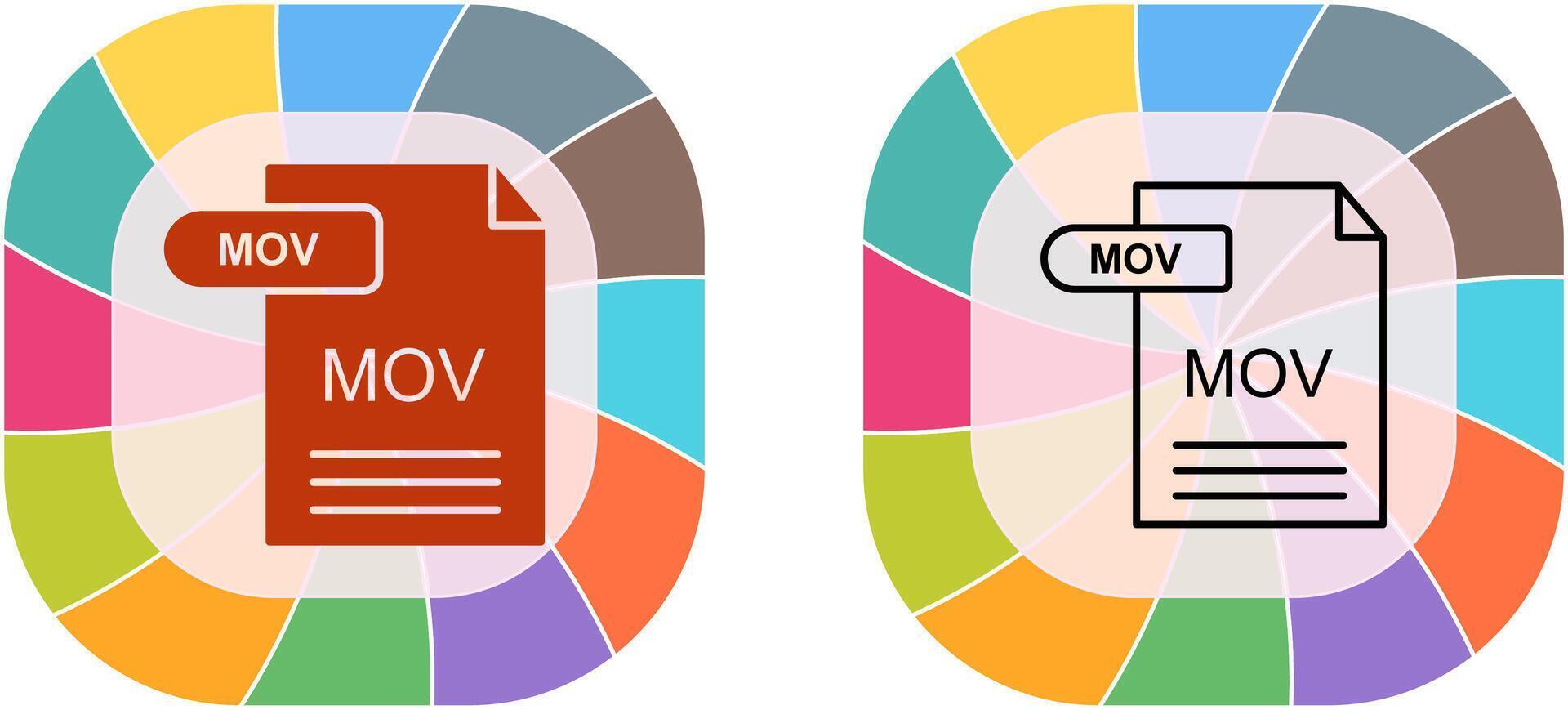 mov Symbol Design vektor