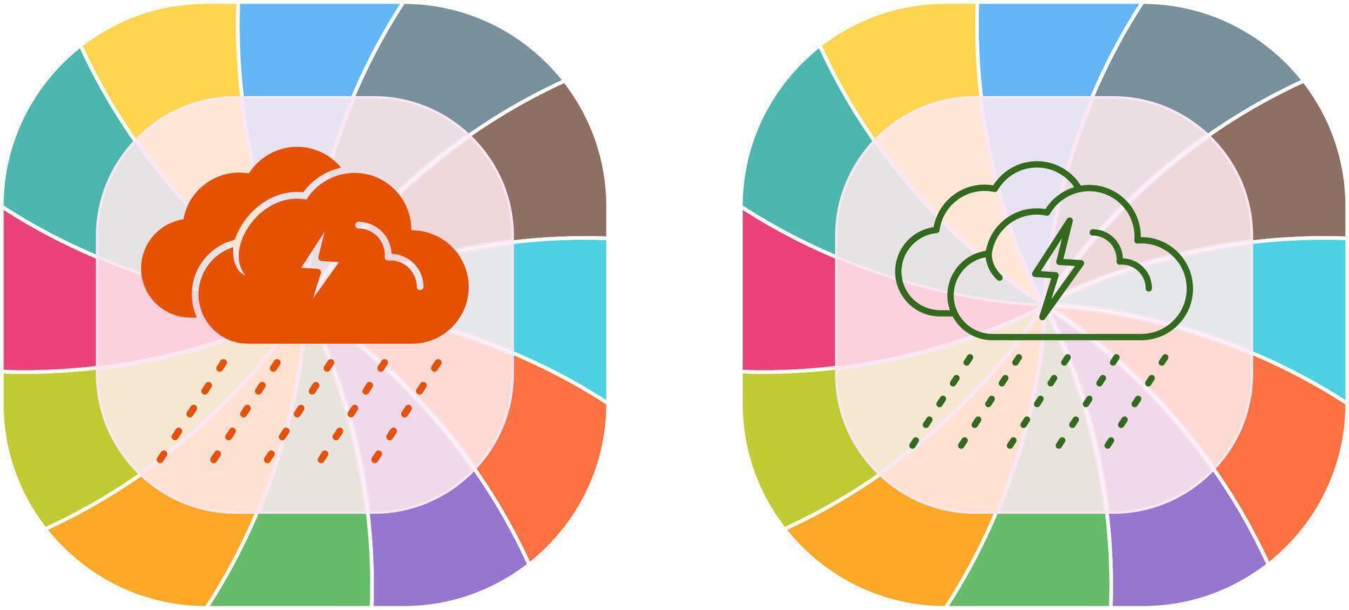 Regentag-Icon-Design vektor