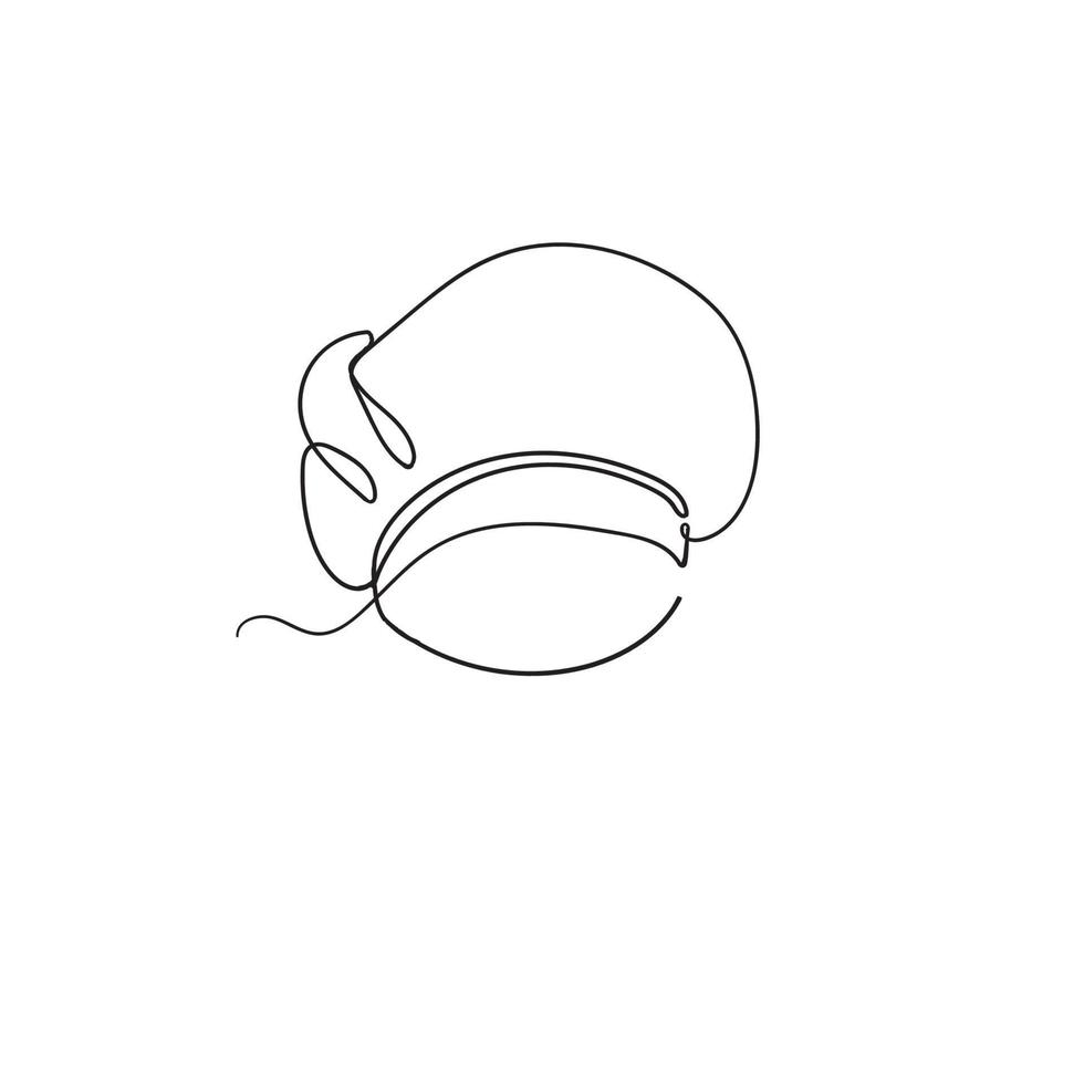 handritad doodle kock hatt illustration vektor isolerade