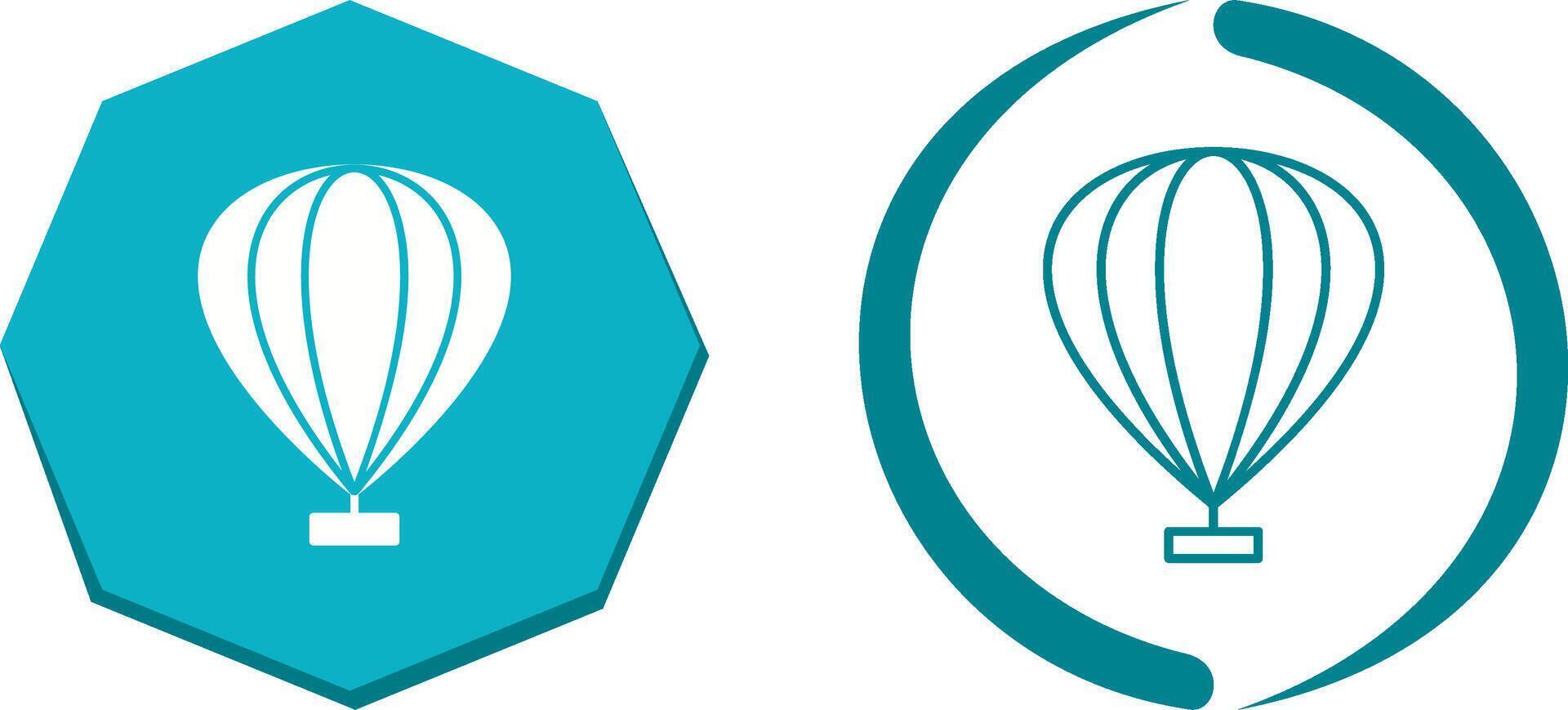 Heißluftballon-Icon-Design vektor