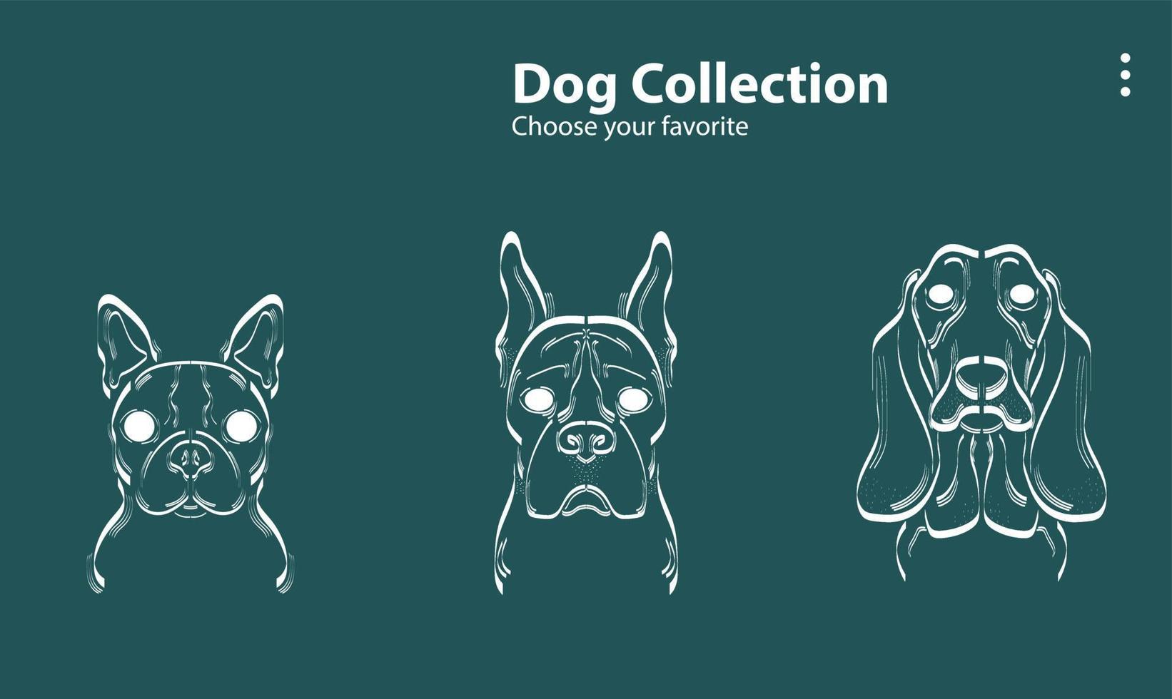 icon flach charakter zeichnung hund linie welpen gesicht niedlich haustier kritzeleien doggy set abbildung vektor druck symbol tapete hintergrund logo lächeln katzenpfote weiß blau beliebtes hündchen clipart häuslich baby schwarz