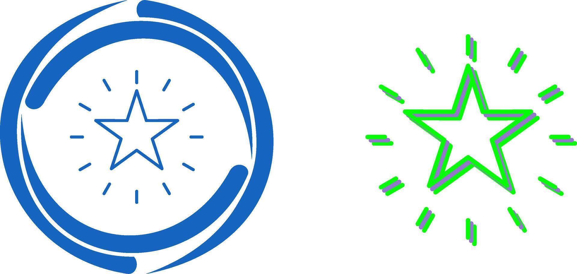 einzigartig Star Symbol Design vektor