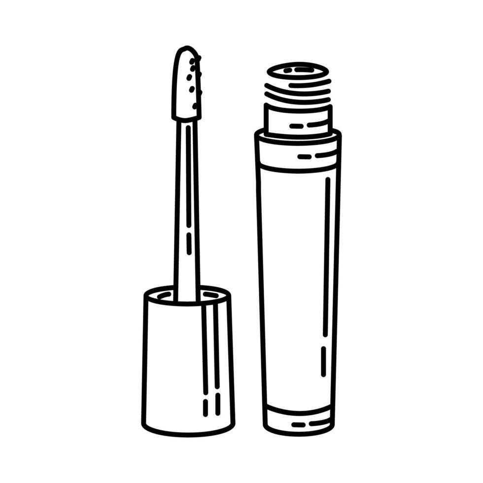 Symbol für flüssige Lippenstifte. Gekritzel handgezeichnet oder Umriss-Icon-Stil vektor