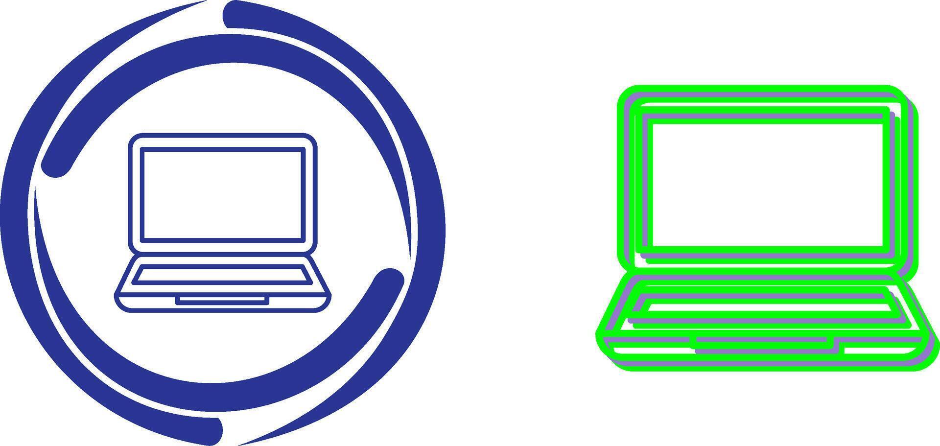 Laptop-Icon-Design vektor