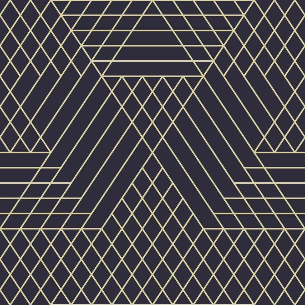 klassiskt lyxigt sömlöst mönster med geometriska linjer vektor
