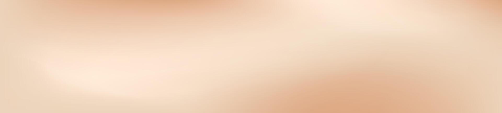 Beige Gradient Hintergrund mit glatt Sahne Farben. Champagner Sanft Gradation Banner. eben Illustration isoliert vektor