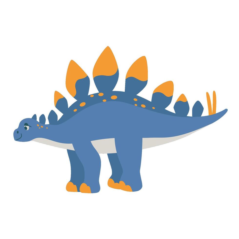 dino bebis söt skriva ut. söt och vild dinosaurie typografi för skriva ut på tee. Häftigt stegosaurus för barnkammare t-shirt, barn kläder, inbjudan, enkel barn design. illustration isolerat vektor
