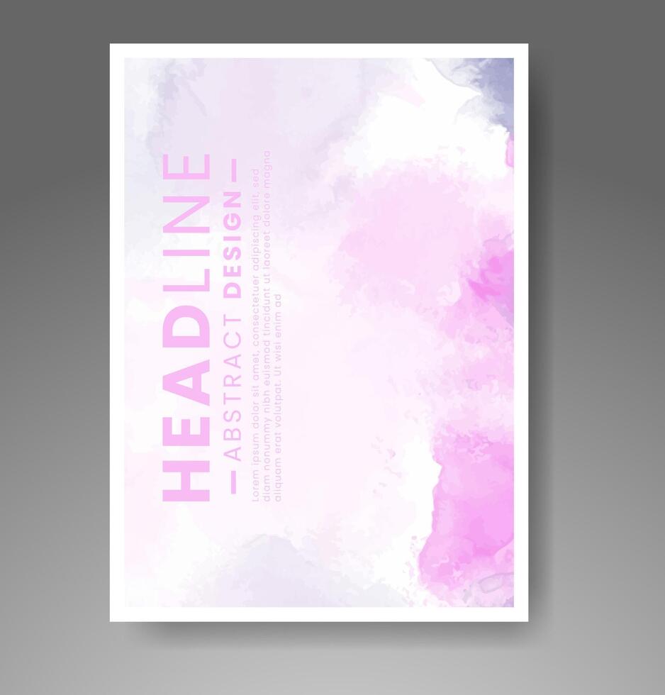 Karten mit Aquarellhintergrund. design für ihr cover, datum, postkarte, banner, logo. vektor