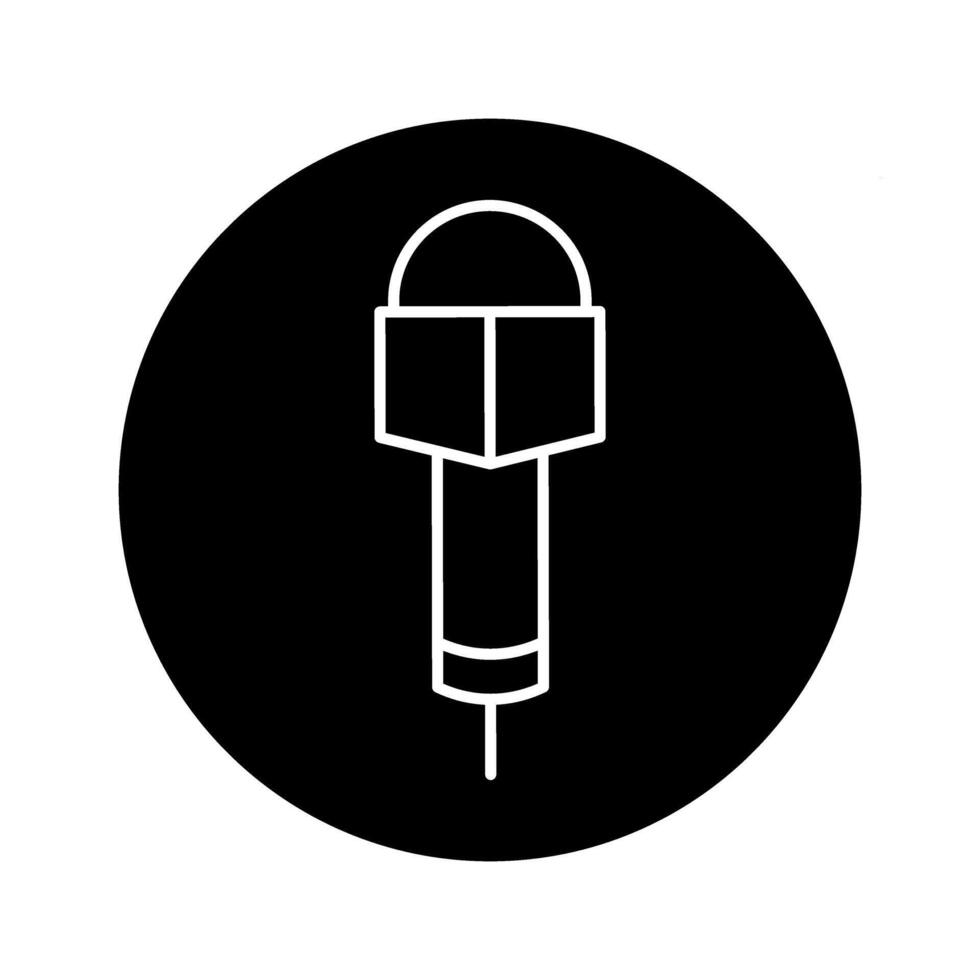 Mikrofon Symbol . mic Illustration unterzeichnen. Karaoke Symbol. Audio- Logo. vektor