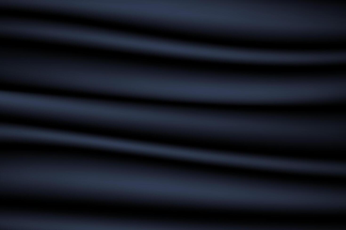 Textur von Seide, Satin, Vorhänge Stoff auf luxuriös Hintergrund. glatt glänzend drapieren Material im schwarz modisch Farbe. vektor