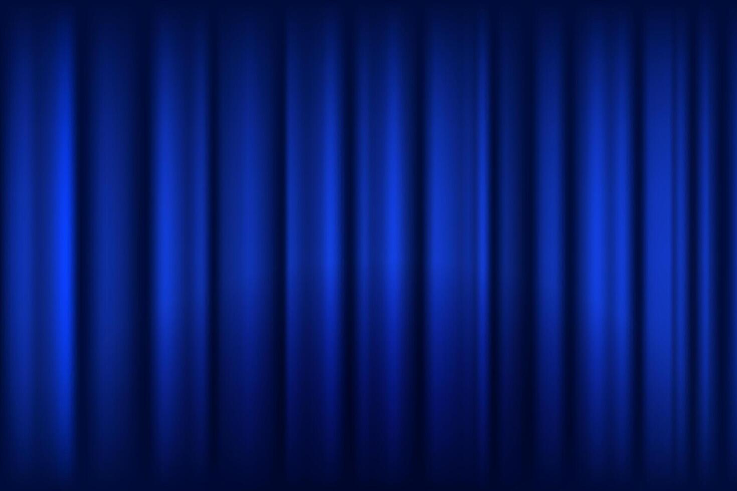 textur av silke, satin, draperi tyg på lyxig bakgrund. portiere, ridå material blå trender Färg. vektor