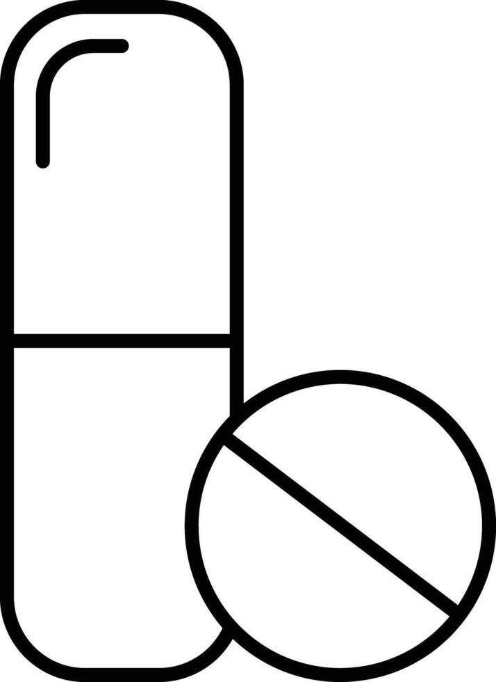 Tabletten Gliederung Illustration vektor