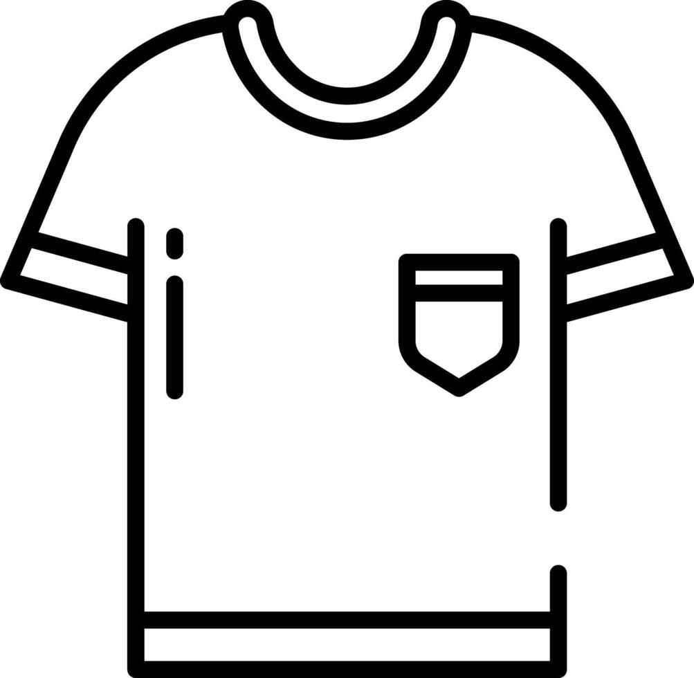 T-Shirt Gliederung Illustration vektor