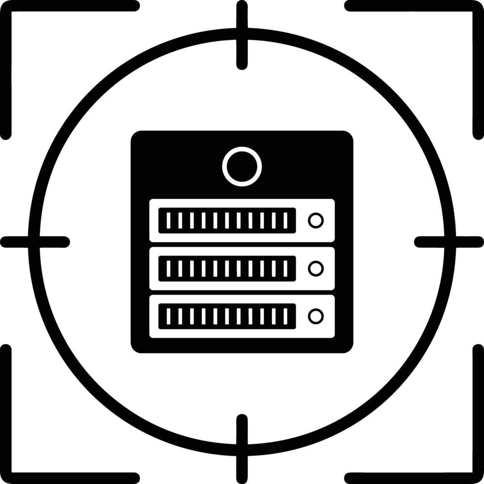 Lager Daten Symbol Symbol Bild zum Datenbank Illustration vektor