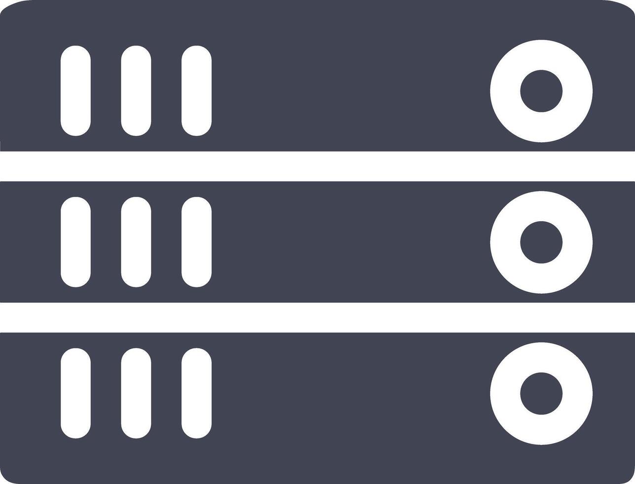 lagring data ikon symbol bild för databas illustration vektor