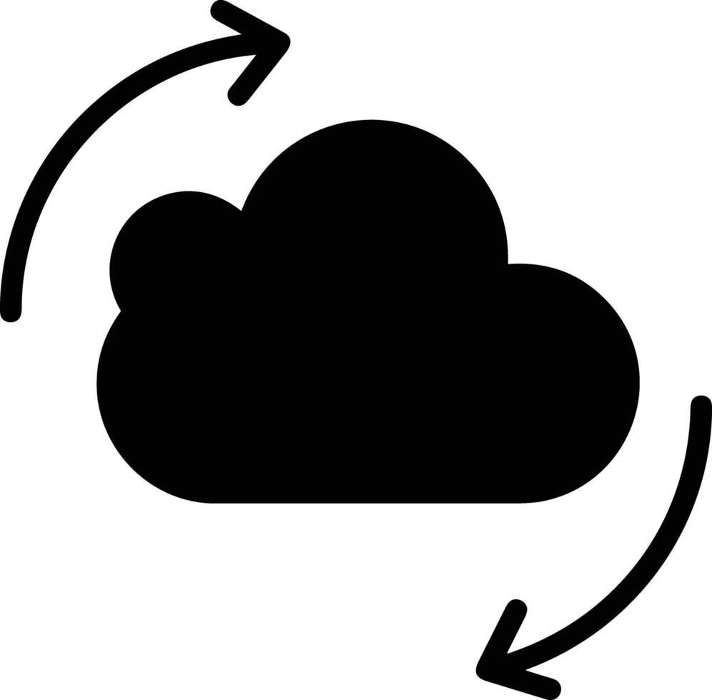 moln ikon symbol bild. illustration av de värd lagring vektor