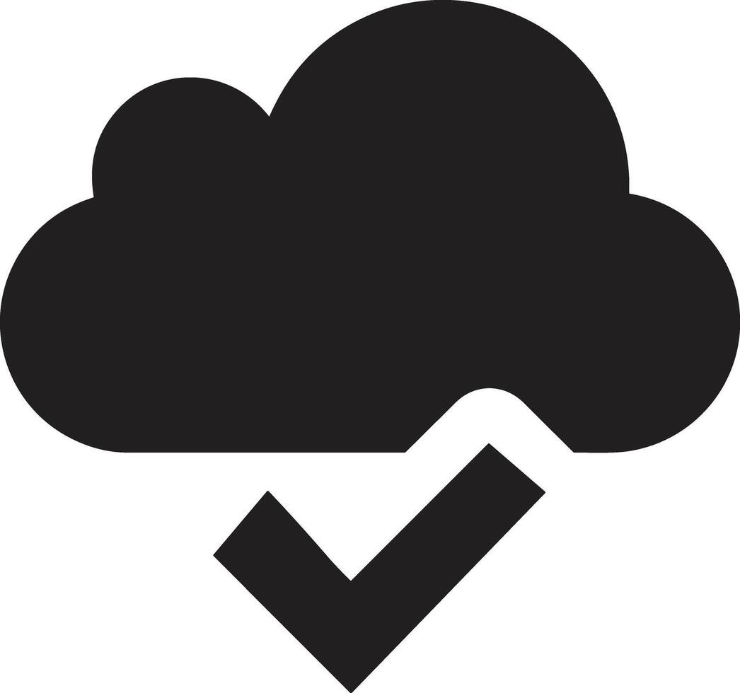 Wolke Symbol Symbol Bild. Illustration von das Hosting Lager vektor