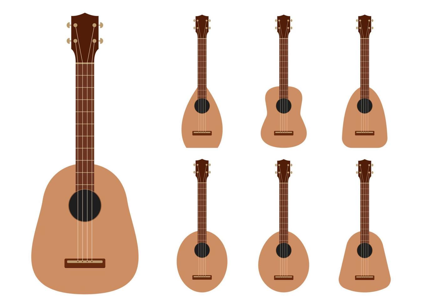 Gitarre Vektor-Design-Illustration isoliert auf weißem Hintergrund vektor