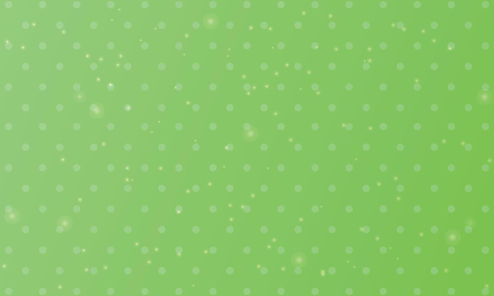 Design Grün Polka Punkt mit Bokeh Hintergrund vektor