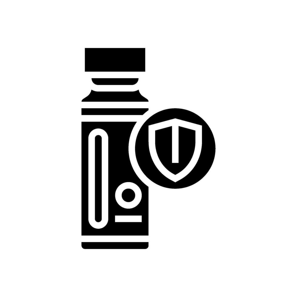 Impfungen Medikamente Apotheke Glyphe Symbol Illustration vektor