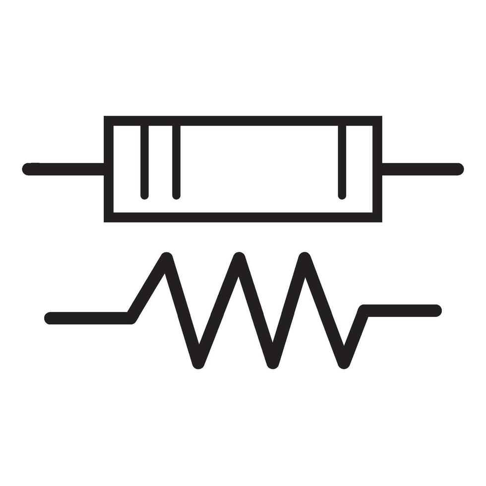 elektrisch Widerstand Symbol Illustration Design vektor