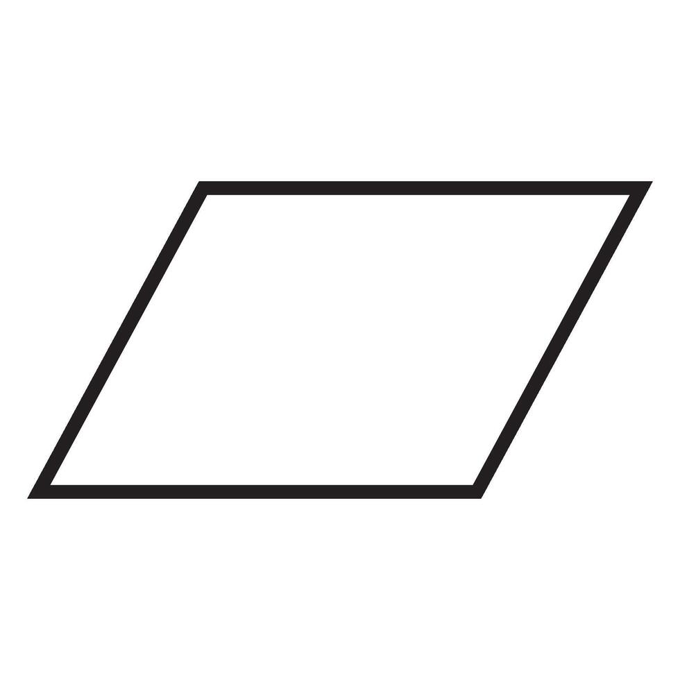 Parallelogramm Symbol Illustration Design Vorlage vektor