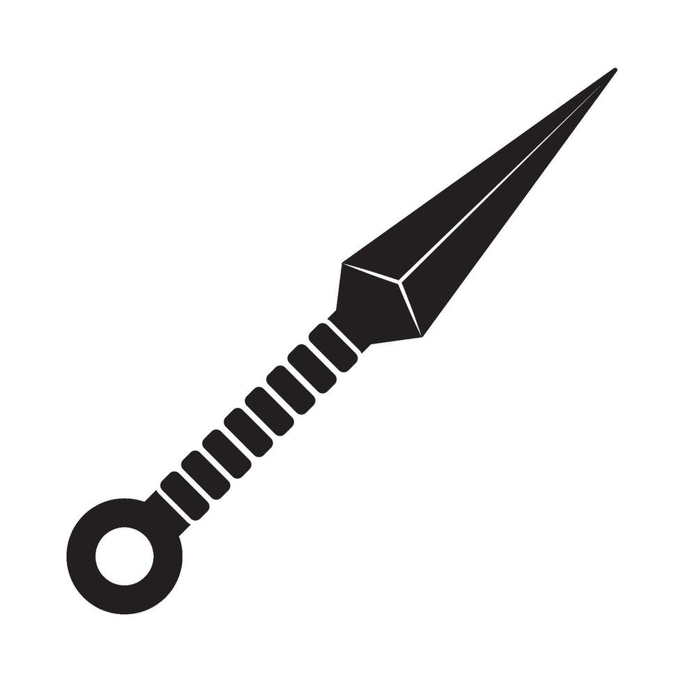 Kunai Symbol Illustration Design Vorlage vektor