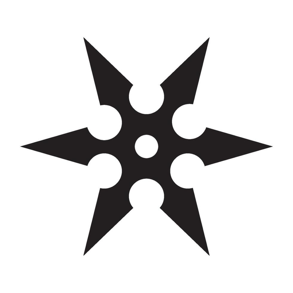 shuriken ikon illustration design mall vektor