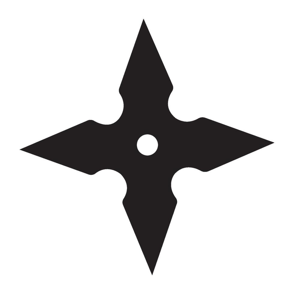 Shuriken Symbol Illustration Design Vorlage vektor