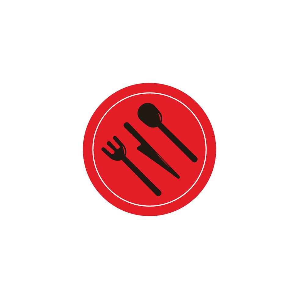 Löffel Gabel Messer Lebensmittel Werkzeuge bunter Symbol Dekor Vektor