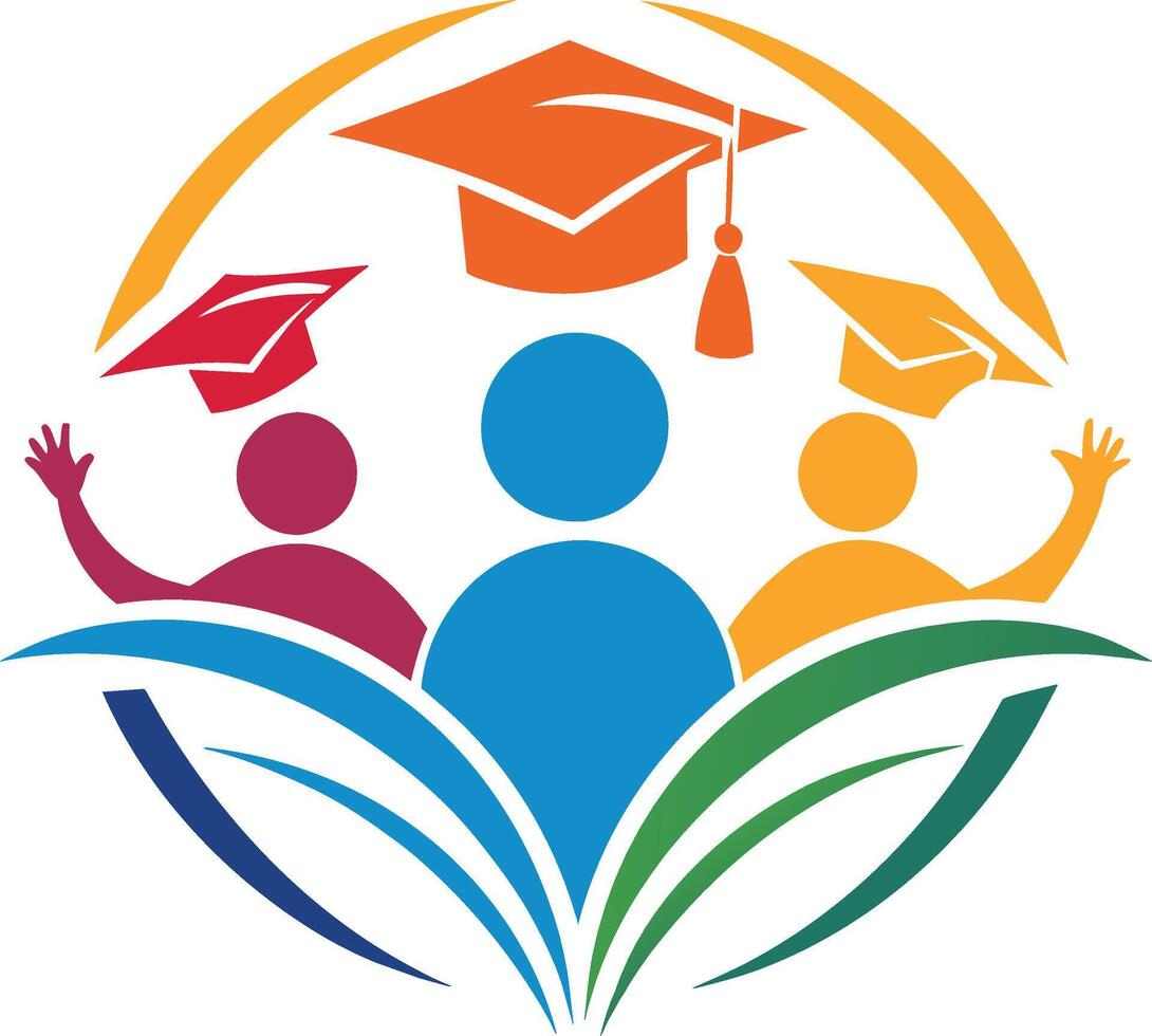 Beste Schüler mit Buch Logo. Bildung Logo Vorlage Design Konzept, Schüler Fortschritt und Erfolg im Lernen vektor