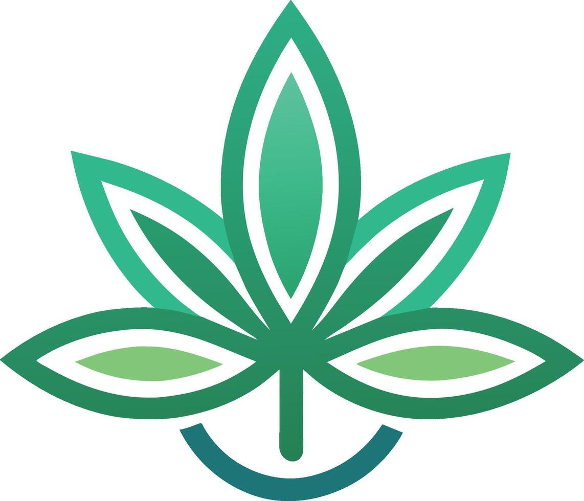 cannabis för medicinsk logotyp. marijuana ikon. ogräs och hampa symbol vektor