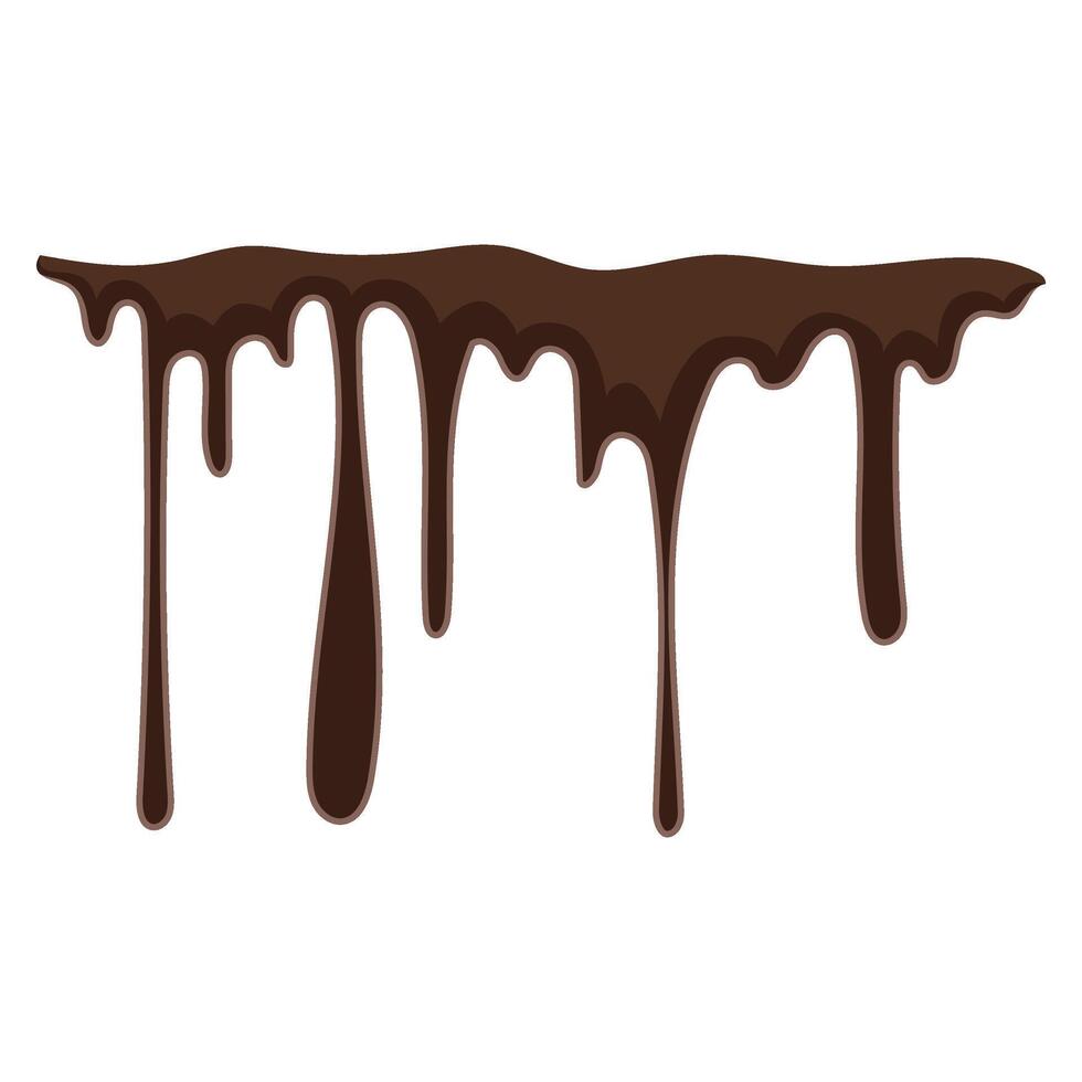smält choklad illustration vektor