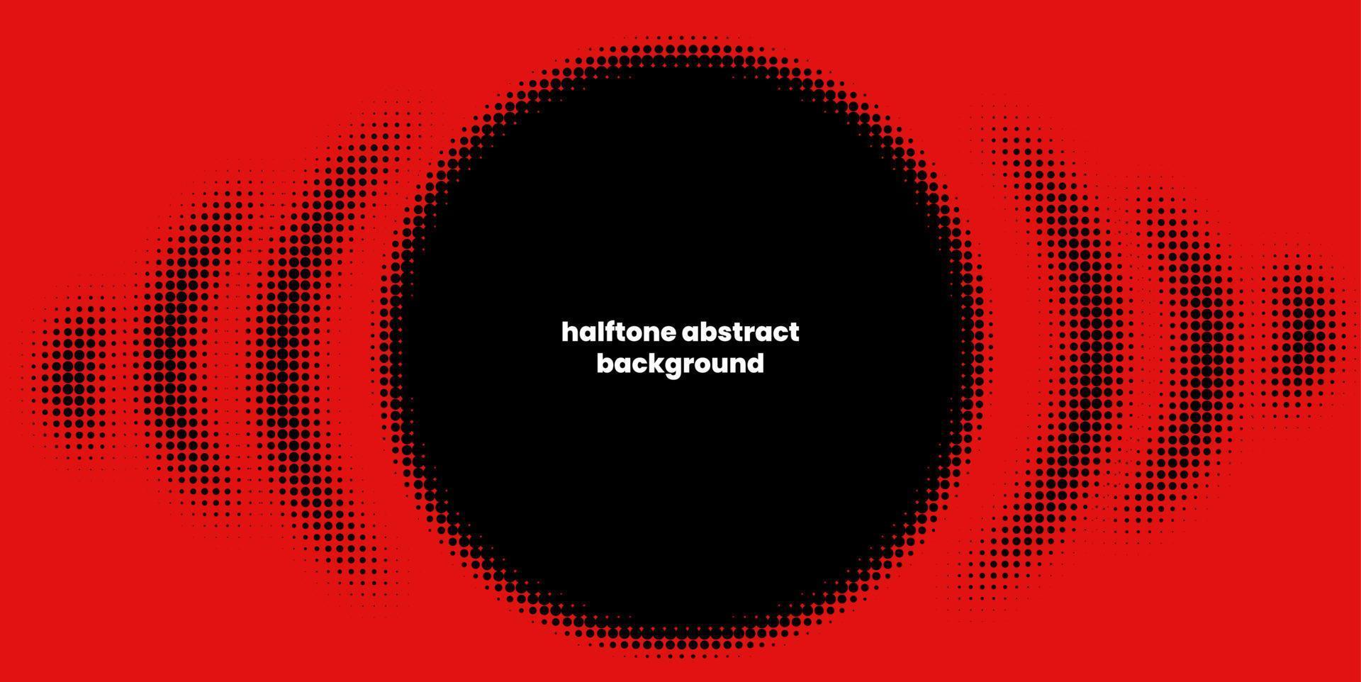 halvton i abstrakt stil med plats för text. geometriska retro banner vektor konsistens. modernt tryck. röd och svart bakgrund. ljuseffekt