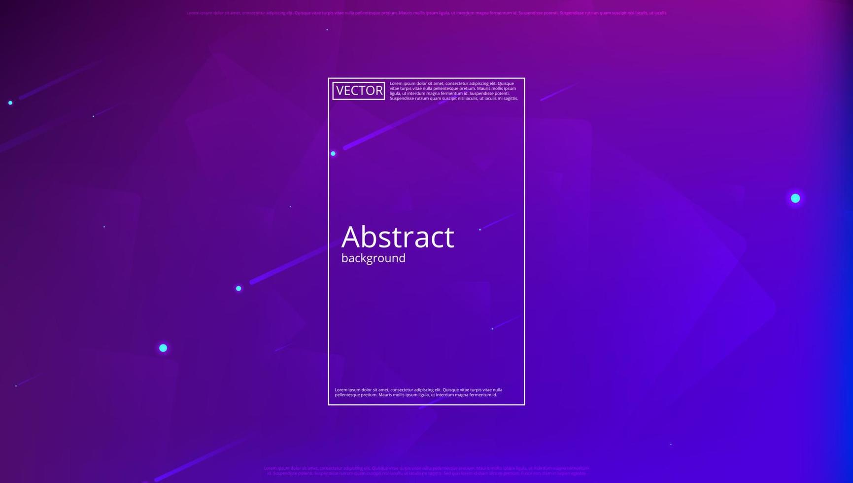 abstrakt banner med gradientformer och oskärpa bakgrund med mörk neonfärg. dynamisk formkomposition. vektor mall design