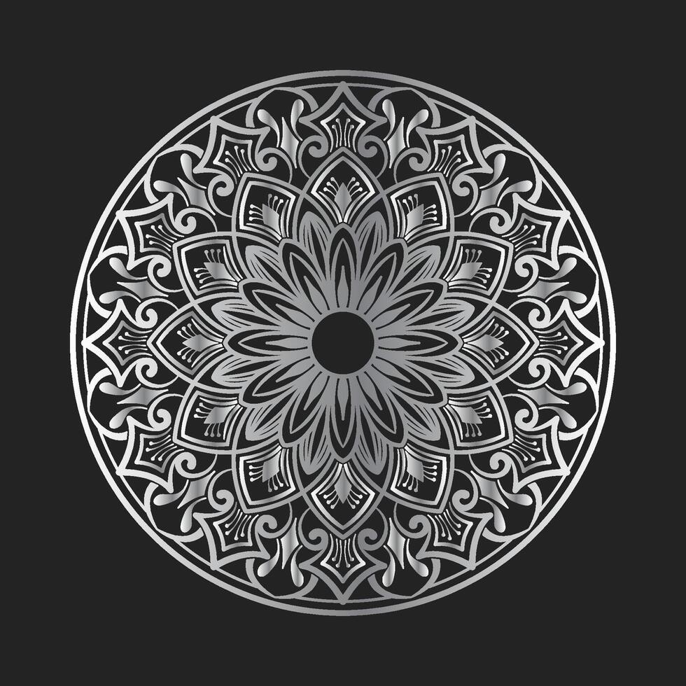 Mandala Ornament, runden dekorativ Design vektor