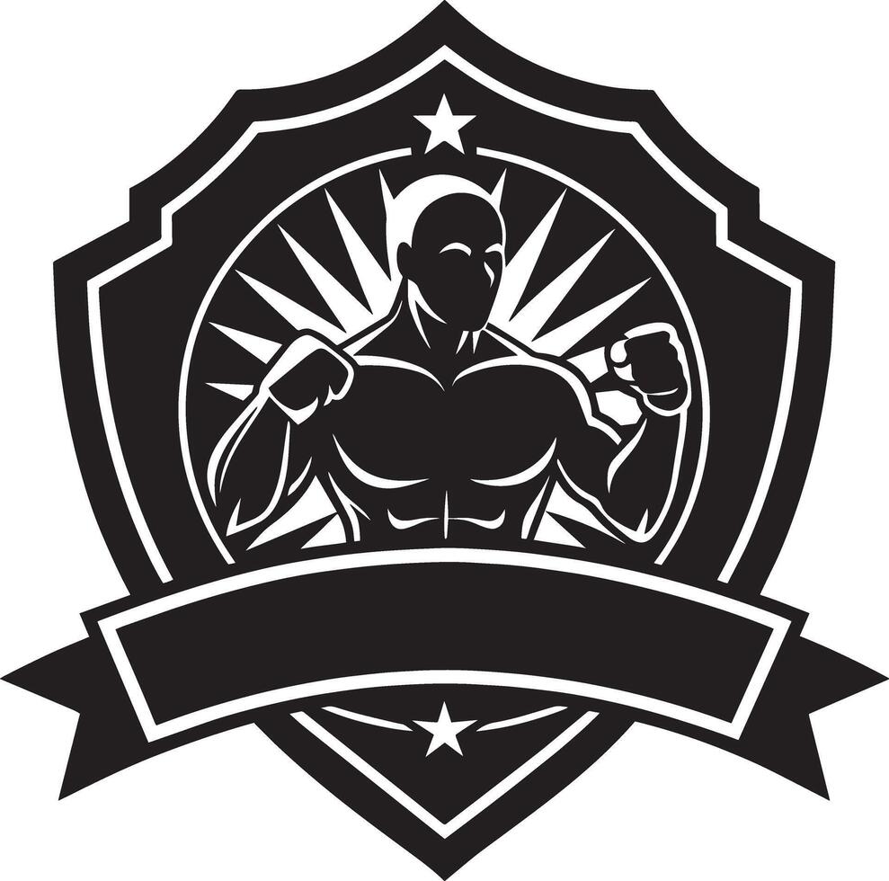 kroppsbyggare. kondition klubb logotyp ikon isolerat på vit bakgrund vektor