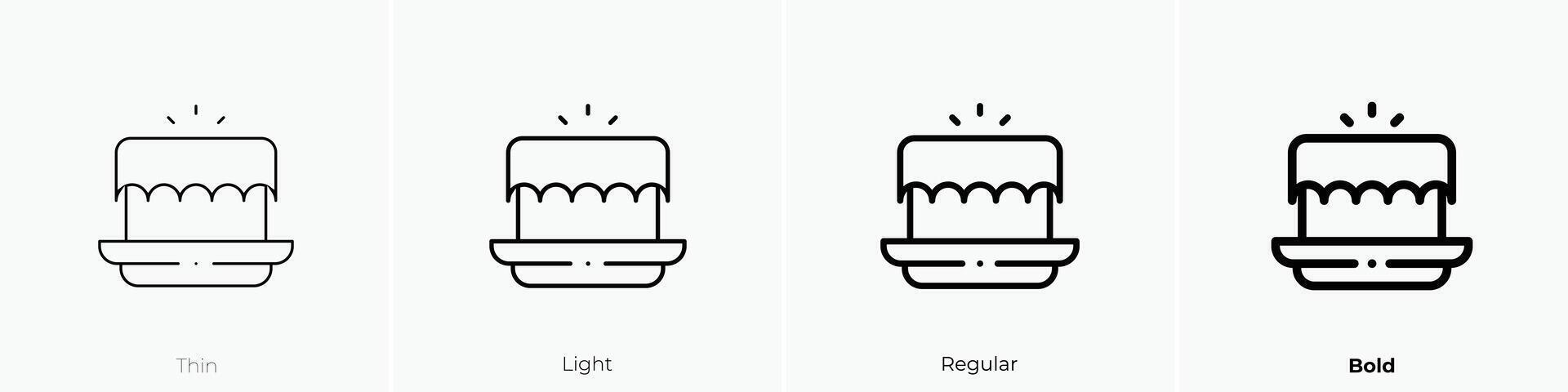 Magie Box Symbol. dünn, Licht, regulär und Fett gedruckt Stil Design isoliert auf Weiß Hintergrund vektor