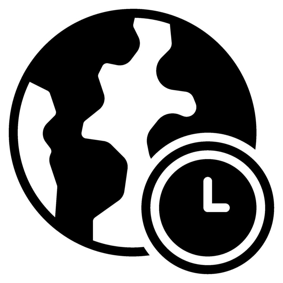 jord timme ikon för webb, app, infografik, etc vektor