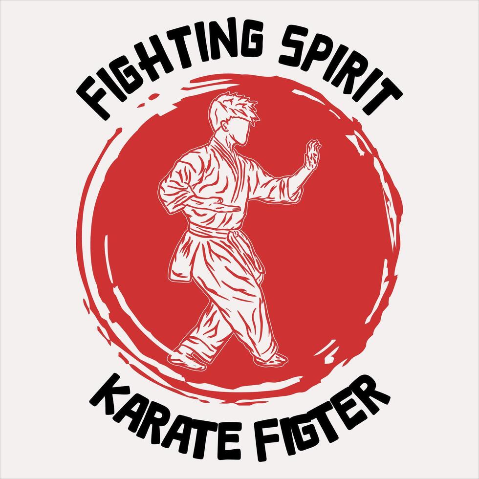 Karate Silhouette Logo Symbol vektor