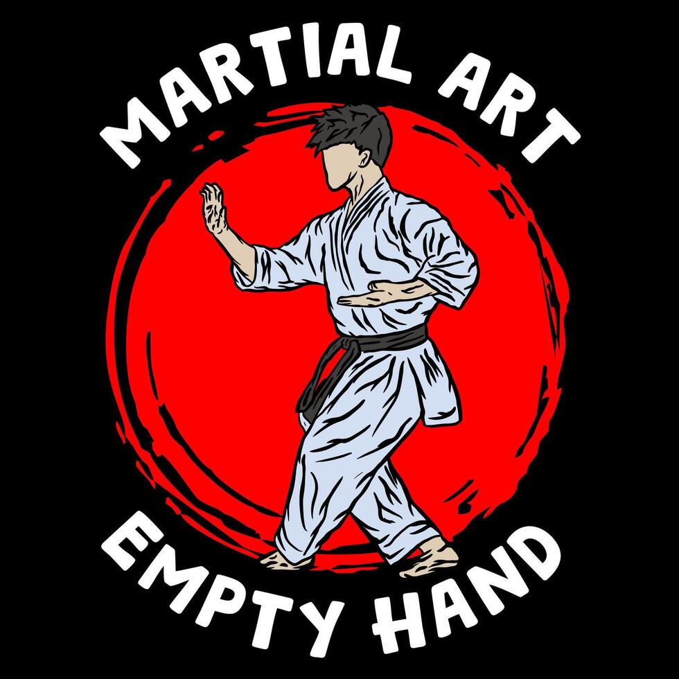 Karate Silhouette Logo Symbol vektor