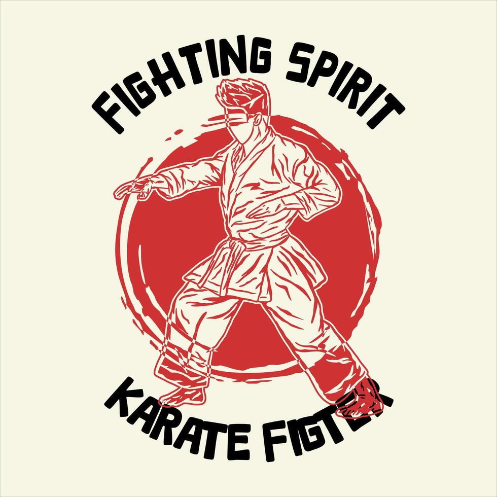 karate silhuett logotyp ikon vektor