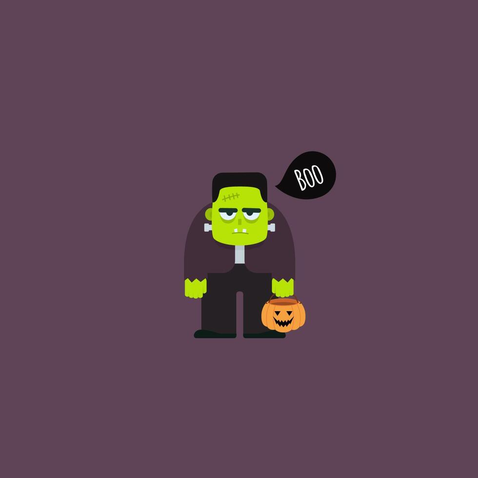 Halloween Hintergrund mit ein Halloween Monster- vektor