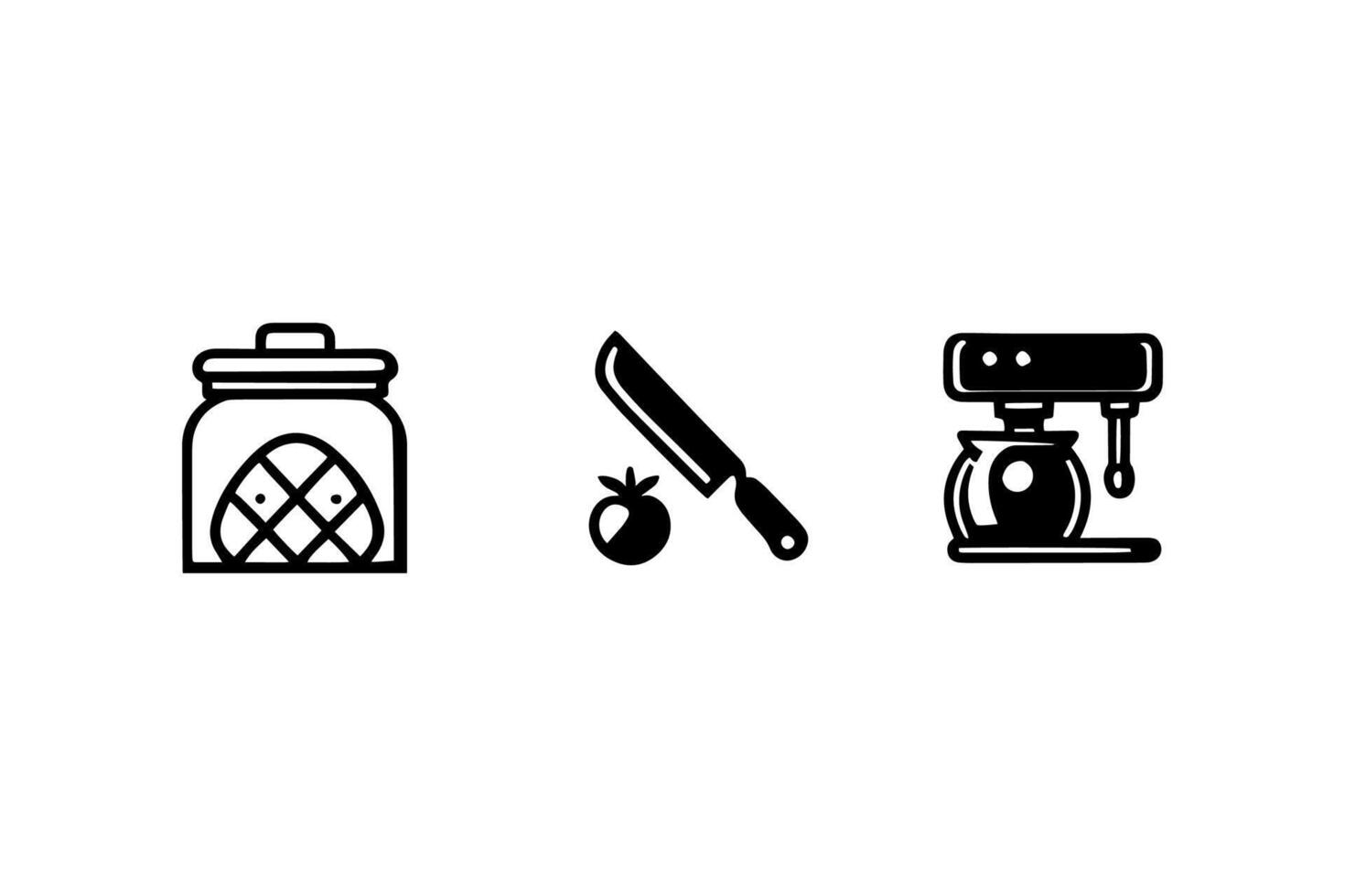 Küche-Icon-Pack vektor