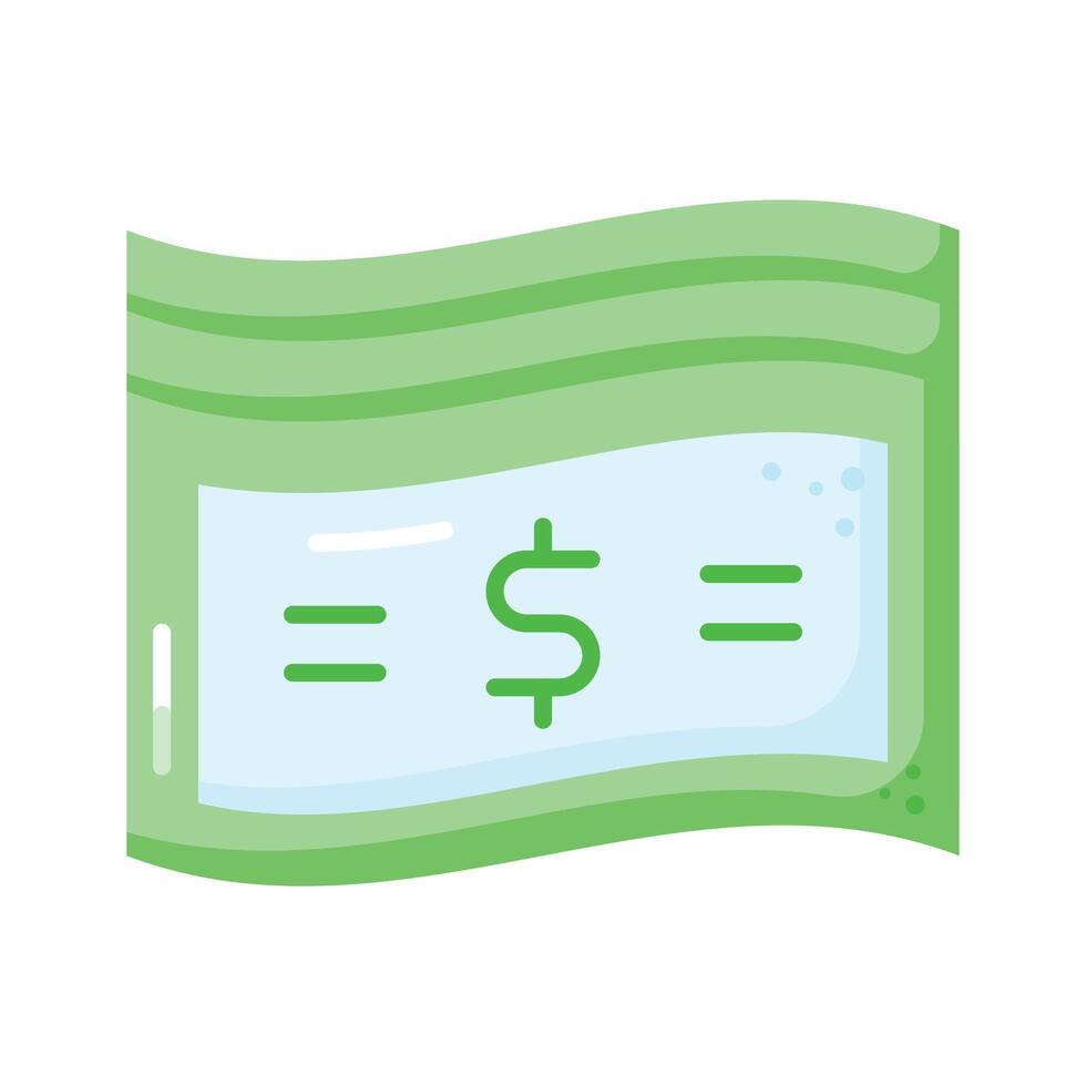 ein Symbol von Papier Währung im modern Stil, Gut entworfen von Banknoten vektor