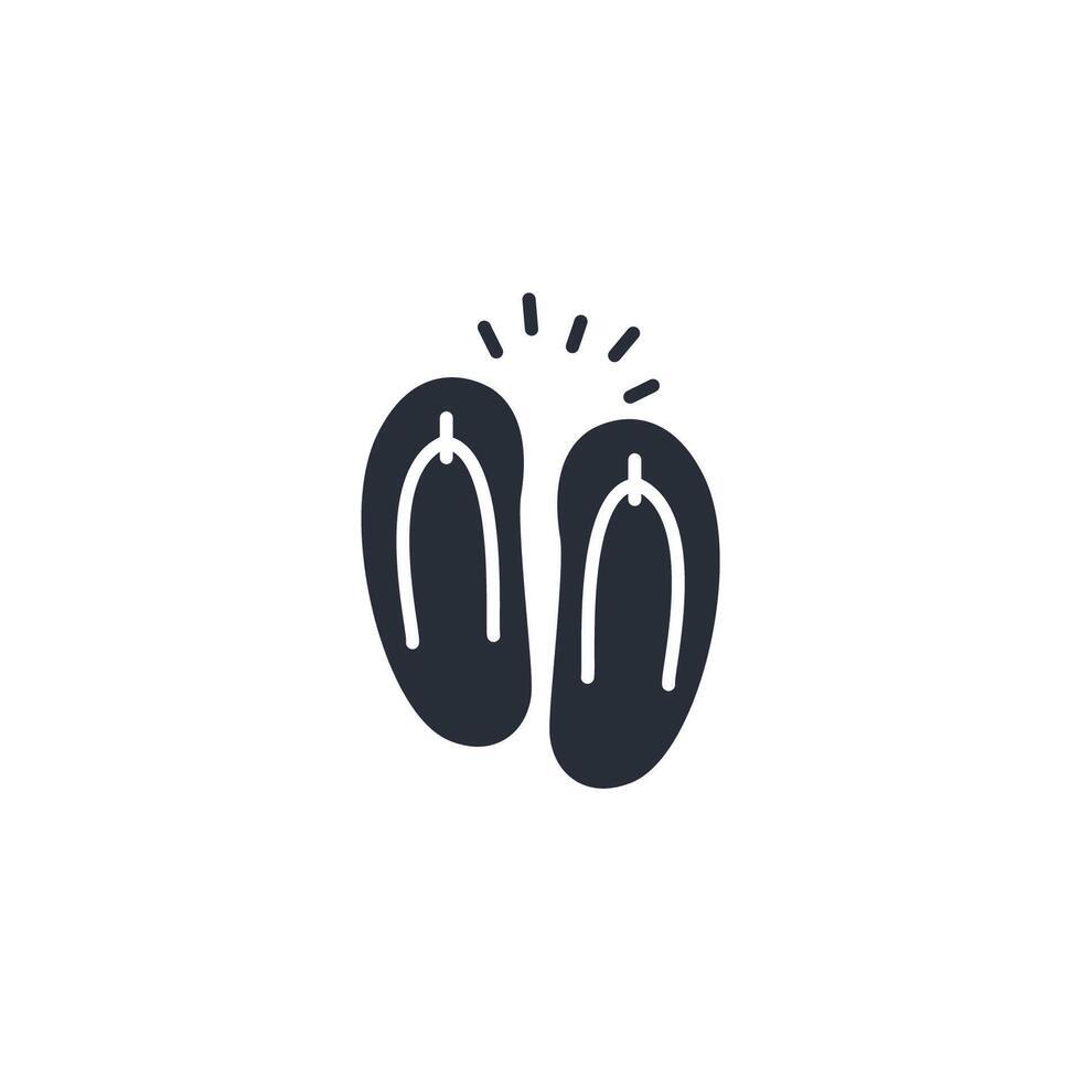 Flip Flops Symbol. .bearbeitbar Hub.linear Stil Zeichen zum verwenden Netz Design, Logo, Symbol Illustration. vektor