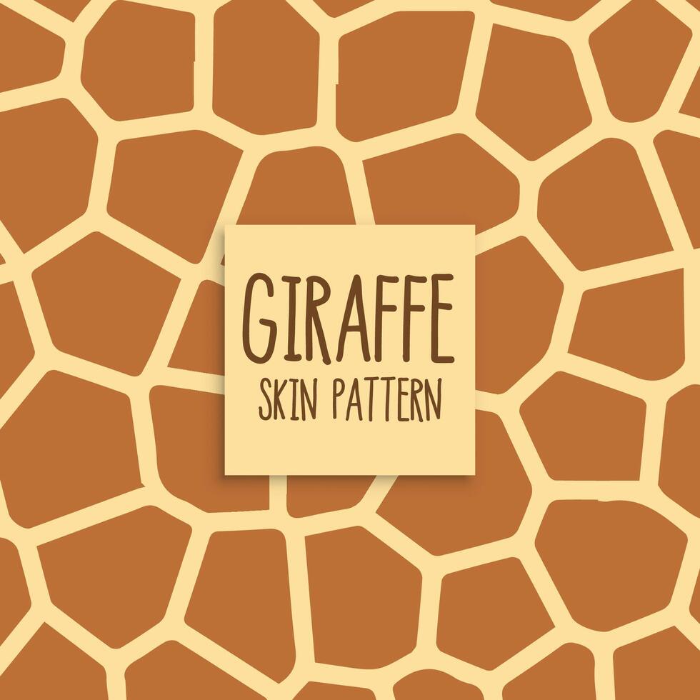 Giraffe Haut Muster Design Hintergrund vektor