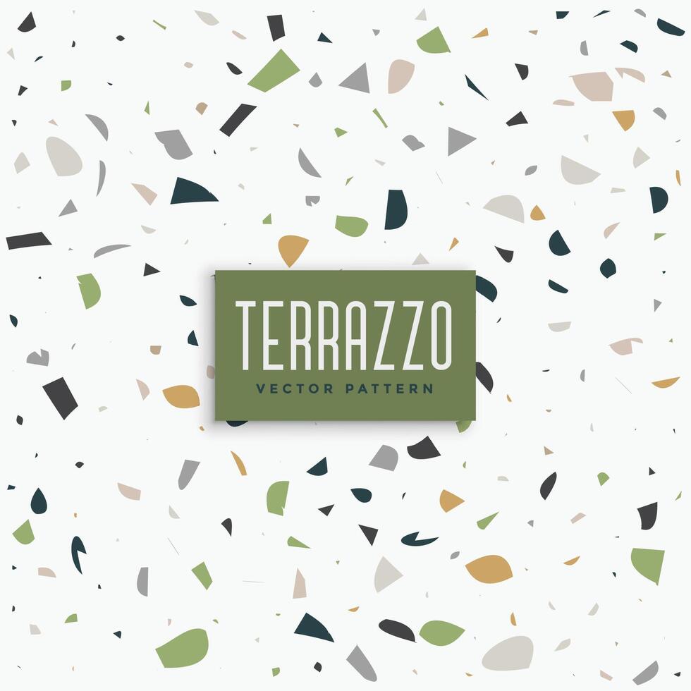 klassisch Terrazzo Muster Hintergrund Design vektor