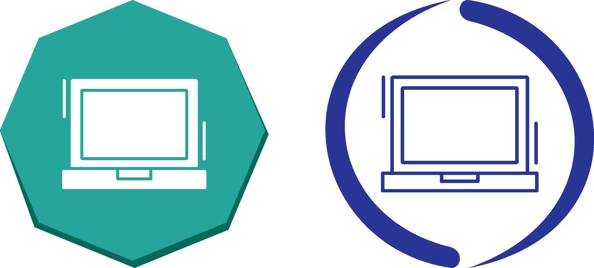 Laptop-Icon-Design vektor