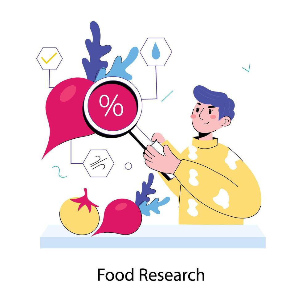 modisch Essen Forschung vektor